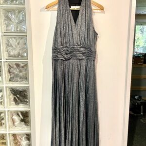 Vintage dark silver formal gown